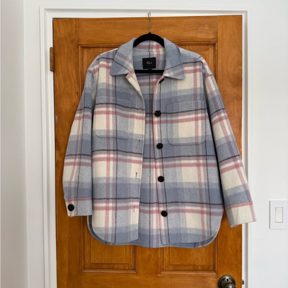 Rails Plaid Jacket in Blue, Pink, and Cream